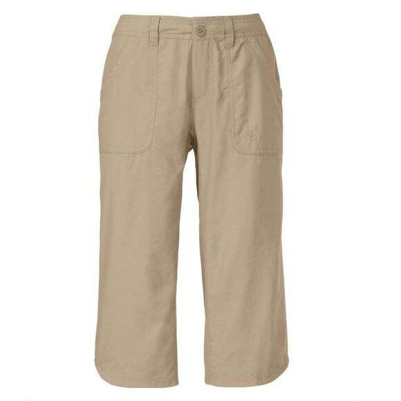 The North Face Horizon II Beige Tan UPF 30 Performance Capri Pants Size 10 - Picture 1 of 16